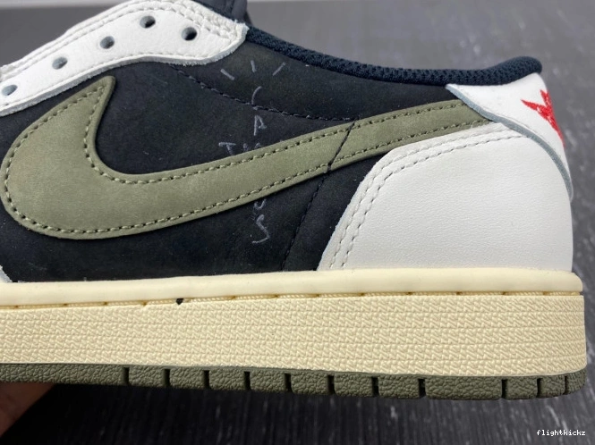 Olive Air Low WMNS 1 Jordan OG x Scott Travis DZ4137-106 0821